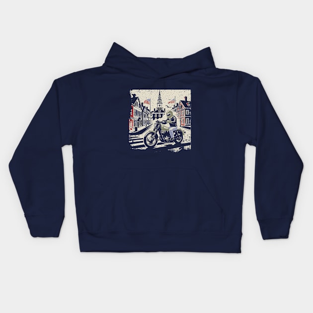 Colonial Township Cruise Kids Hoodie by JSnipe